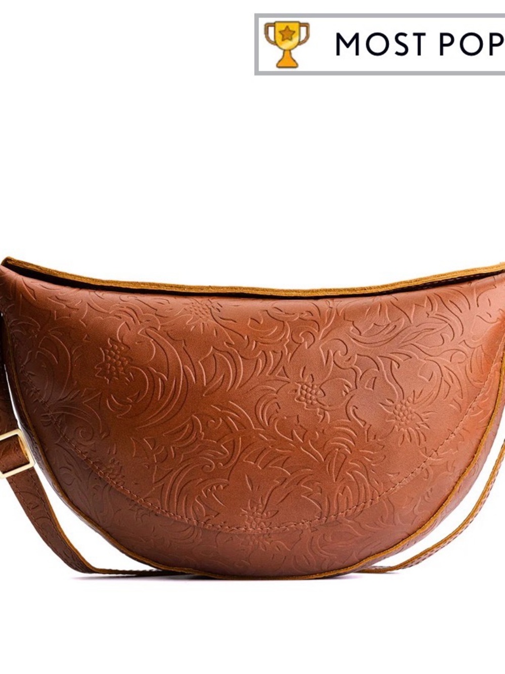 Portland Leather Meadow Embossed Koala Sling Bag
